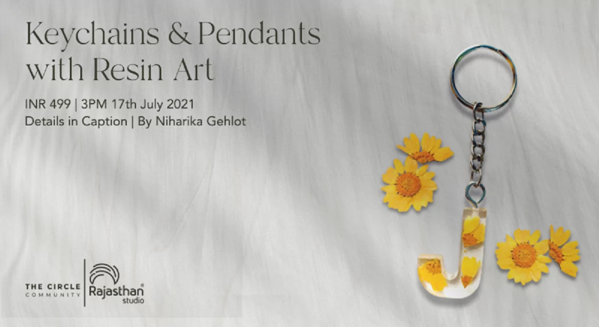 Keychains & Pendants with Resin Art with Niharika Gehlot