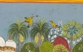 Indian birds in Rajasthani Miniatures