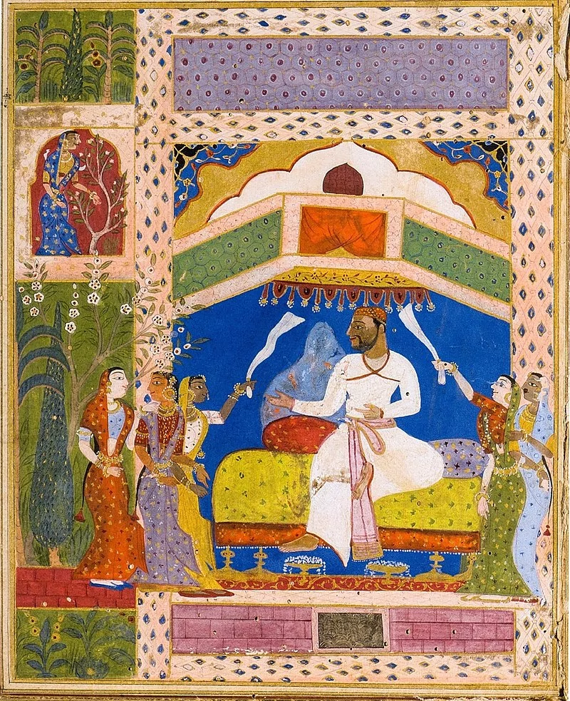 Deccan Miniature painting Tarif-i-Hussain Shahi