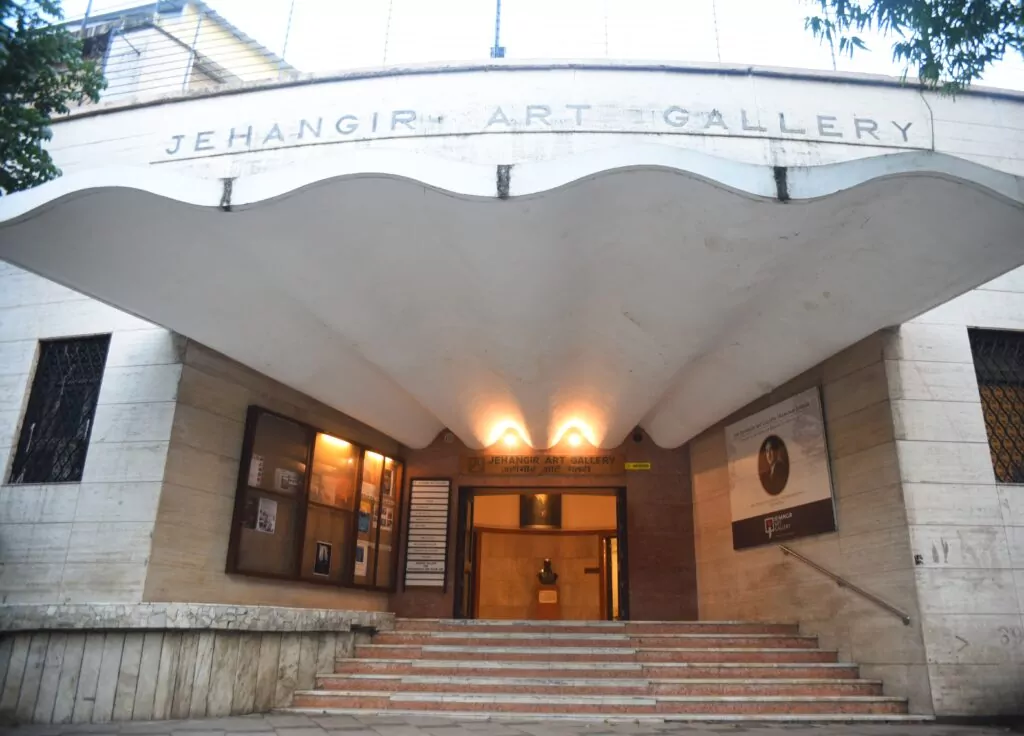 The entrance to Jehangir Art Gallery, Mumbai.